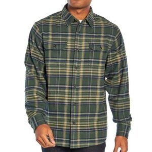 Woolrich | Plaid Brawny Shacket Flannel Shirt Jacket Large